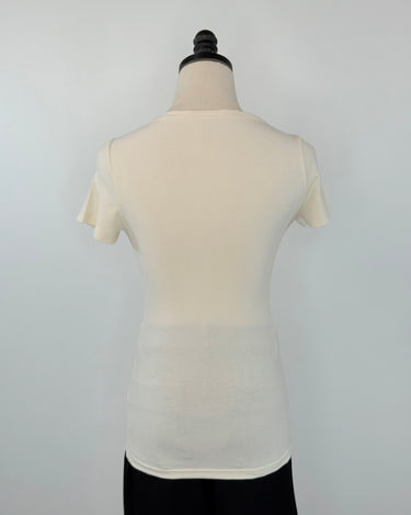 Effortless Essential Tee in Ecru-121 - Jersey Tops F/W (June - Nov)-Little Bird Boutique
