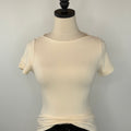 Effortless Essential Tee in Ecru-121 - Jersey Tops F/W (June - Nov)-Little Bird Boutique