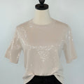 Sanctuary Sparkle Sequin Sweater in Mother of Pearl-123 - Jersey Tops (Holiday)-Little Bird Boutique