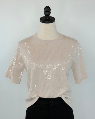 Sanctuary Sparkle Sequin Sweater in Mother of Pearl-123 - Jersey Tops (Holiday)-Little Bird Boutique