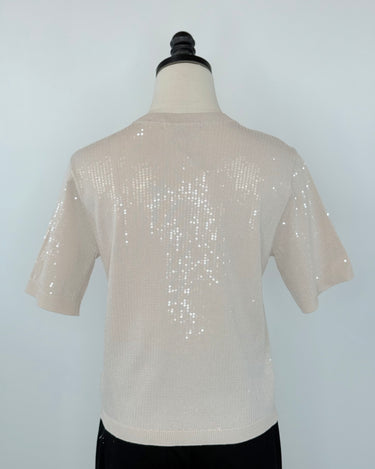 Sanctuary Sparkle Sequin Sweater in Mother of Pearl-123 - Jersey Tops (Holiday)-Little Bird Boutique