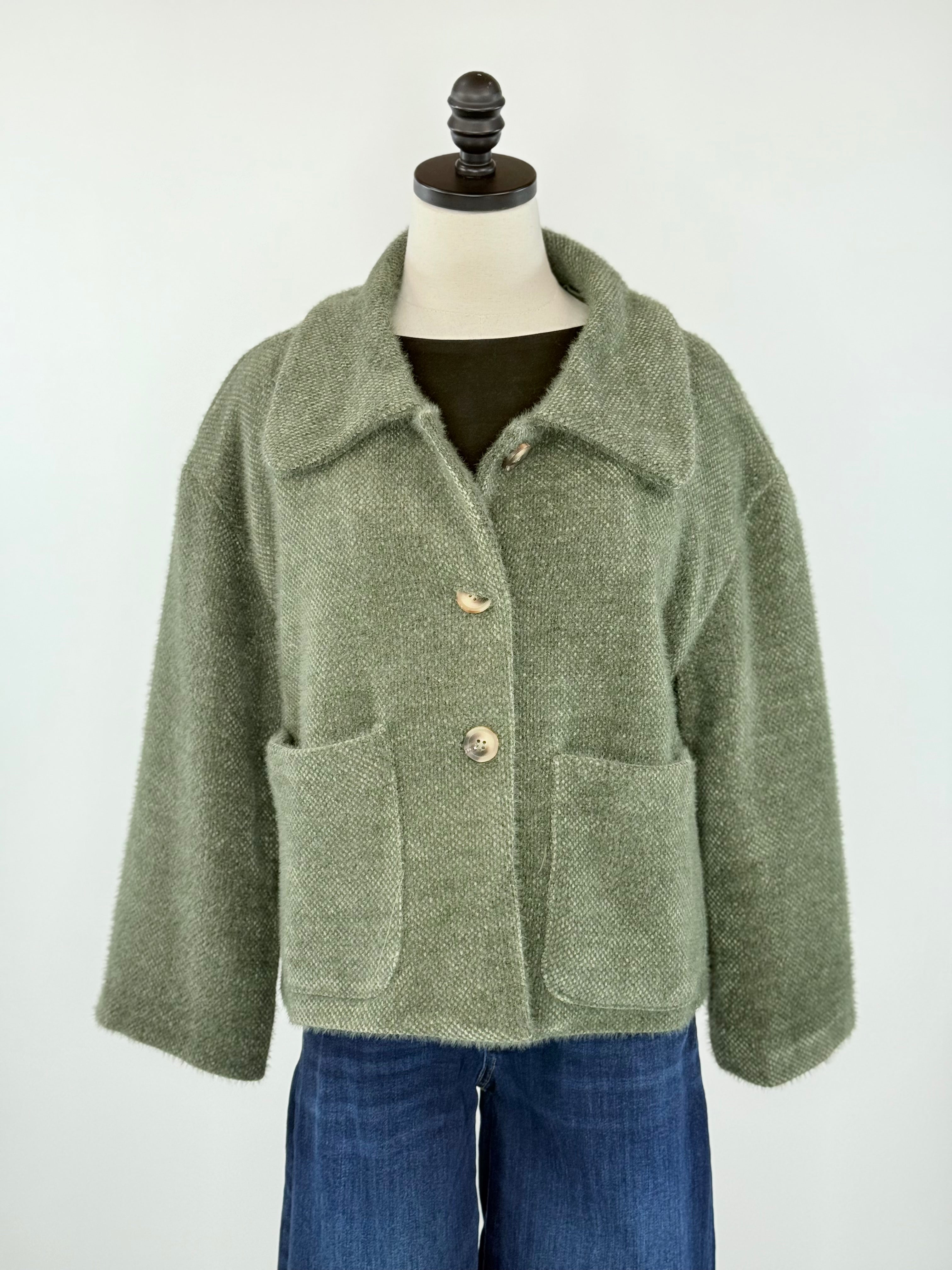 Noah Jacket in Olive-141 Outerwear Coats & Jackets-Little Bird Boutique