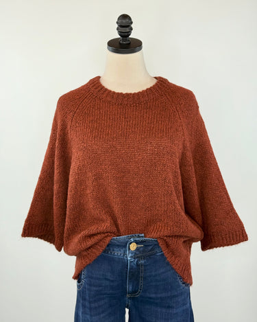 Fawn Sweater in Rust-131 - Sweaters F/W (June - Nov)-Little Bird Boutique
