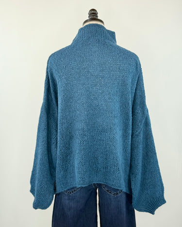 Fabian Sweater in Teal-131 - Sweaters F/W (June - Nov)-Little Bird Boutique