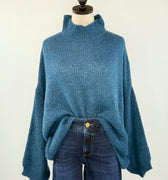 Fabian Sweater in Teal-131 - Sweaters F/W (June - Nov)-Little Bird Boutique