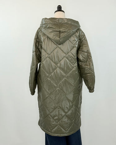 Nico Puffer Coat in Sage Green-141 Outerwear Coats & Jackets-Little Bird Boutique