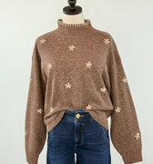 Bloom Sweater in Brown-131 - Sweaters F/W (June - Nov)-Little Bird Boutique