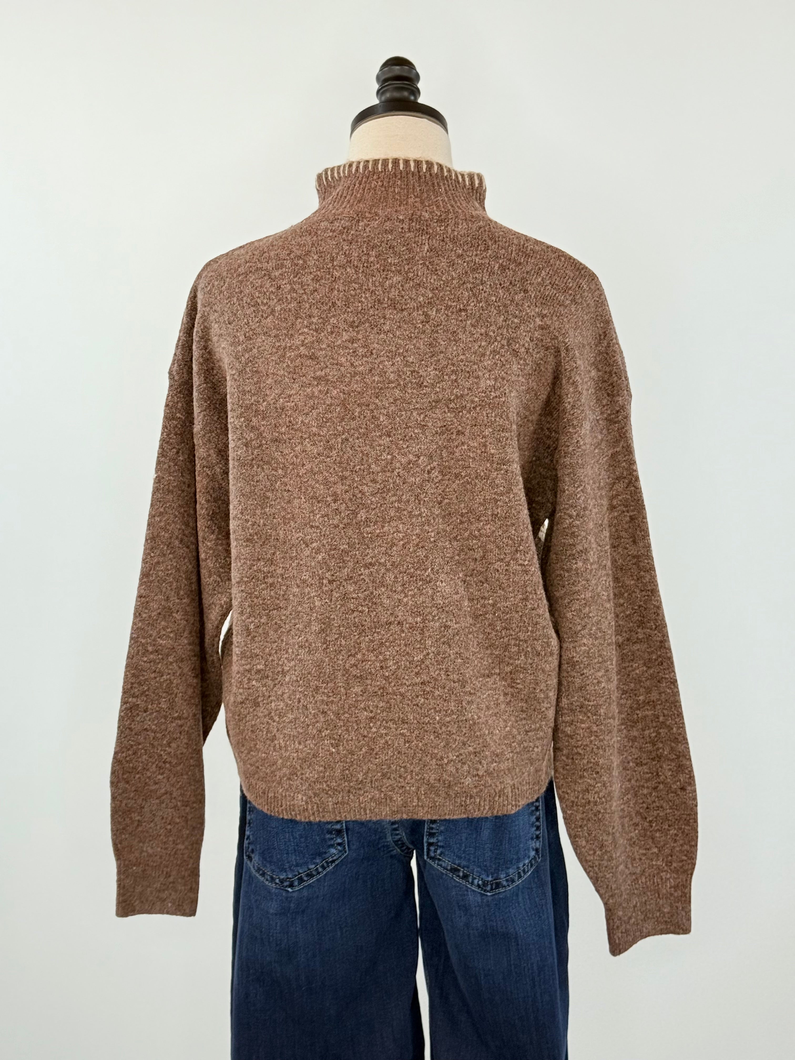 Bloom Sweater in Brown-131 - Sweaters F/W (June - Nov)-Little Bird Boutique