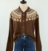 Alpine Glow Cardigan in Brown Multi-131 - Sweaters F/W (June - Nov)-Little Bird Boutique