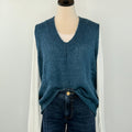 Fedora Vest in Teal-131 - Sweaters F/W (June - Nov)-Little Bird Boutique