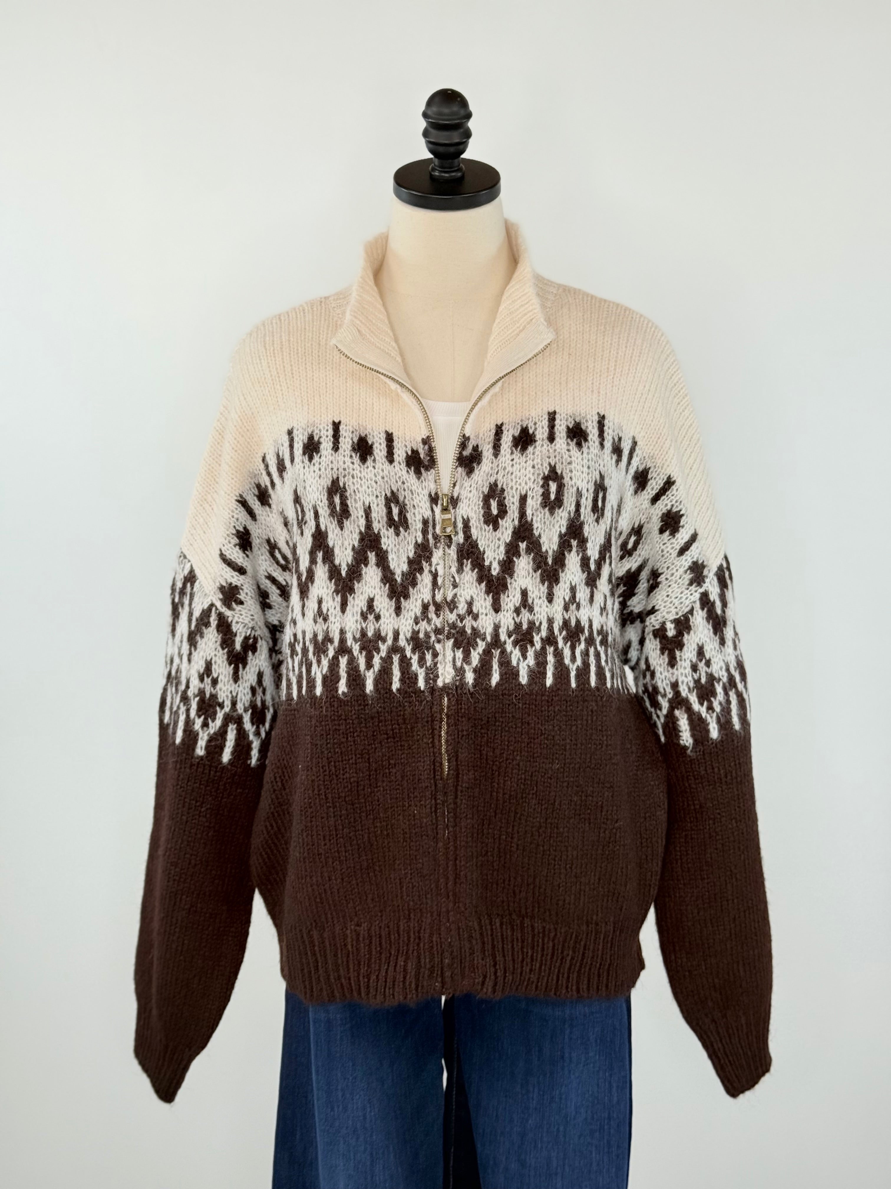 Aspen Trail Zipper Sweater-131 - Sweaters F/W (June - Nov)-Little Bird Boutique