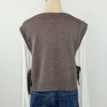 Hearthside Knit Vest in Charcoal-131 - Sweaters F/W (June - Nov)-Little Bird Boutique