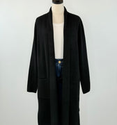 Cloudlight Duster Cardigan in Black-131 - Sweaters F/W (June - Nov)-Little Bird Boutique