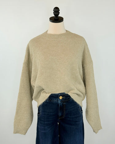 Sunday Stroll Sweater in Oat-131 - Sweaters F/W (June - Nov)-Little Bird Boutique