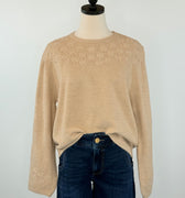 Daisy Chain Sweater in Chai-131 - Sweaters F/W (June - Nov)-Little Bird Boutique