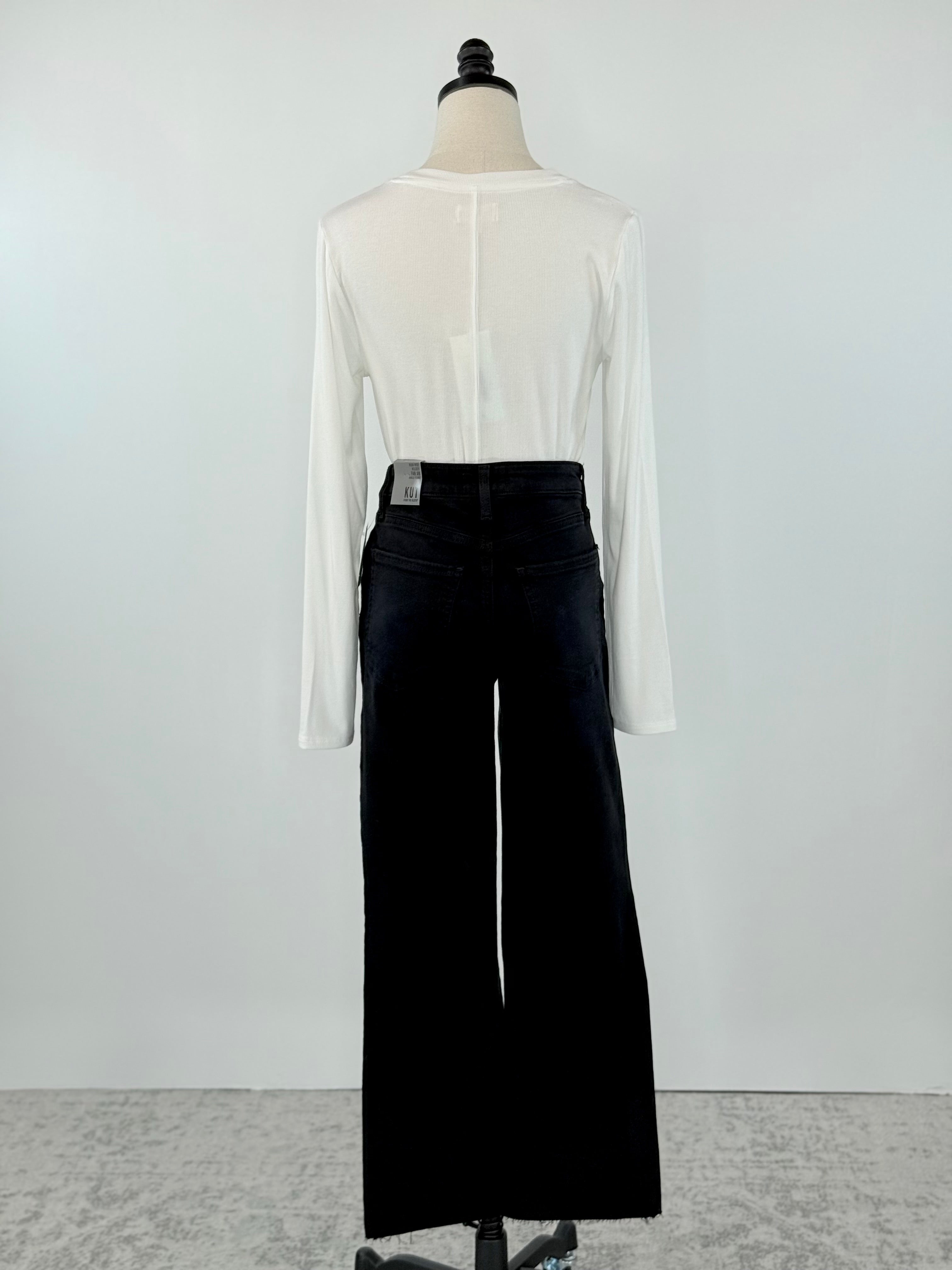 Kut from the Kloth Kelsey High Rise in Firm Black-210 Denim-Little Bird Boutique