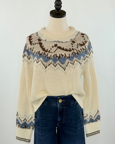 Weekend Los Angeles Vega Sweater in Cream-131 - Sweaters F/W (June - Nov)-Little Bird Boutique
