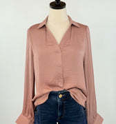 Sinclair Blouse in Mauve-111 - Woven Top F/W (June- Nov)-Little Bird Boutique