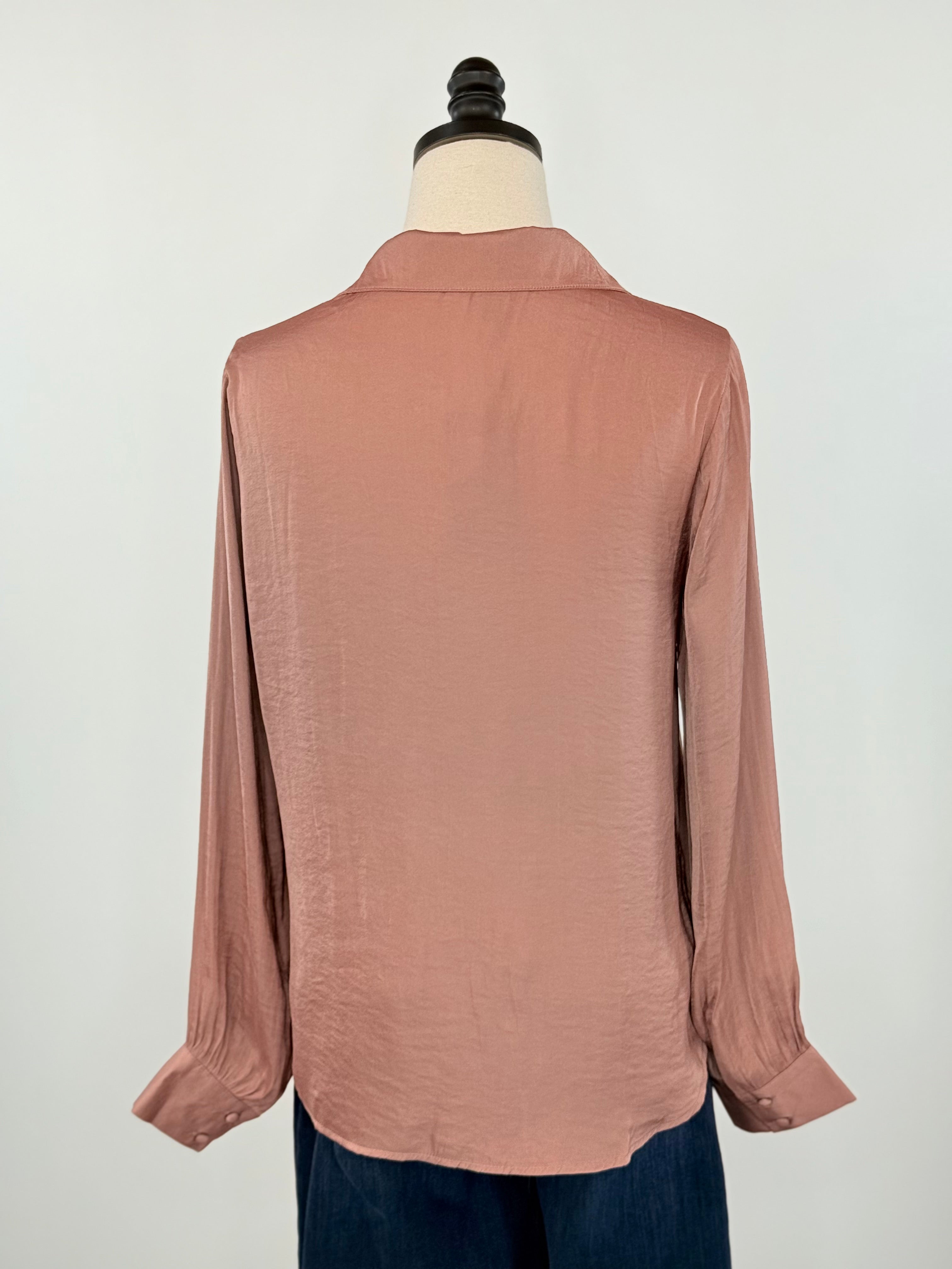 Sinclair Blouse in Mauve-111 - Woven Top F/W (June- Nov)-Little Bird Boutique