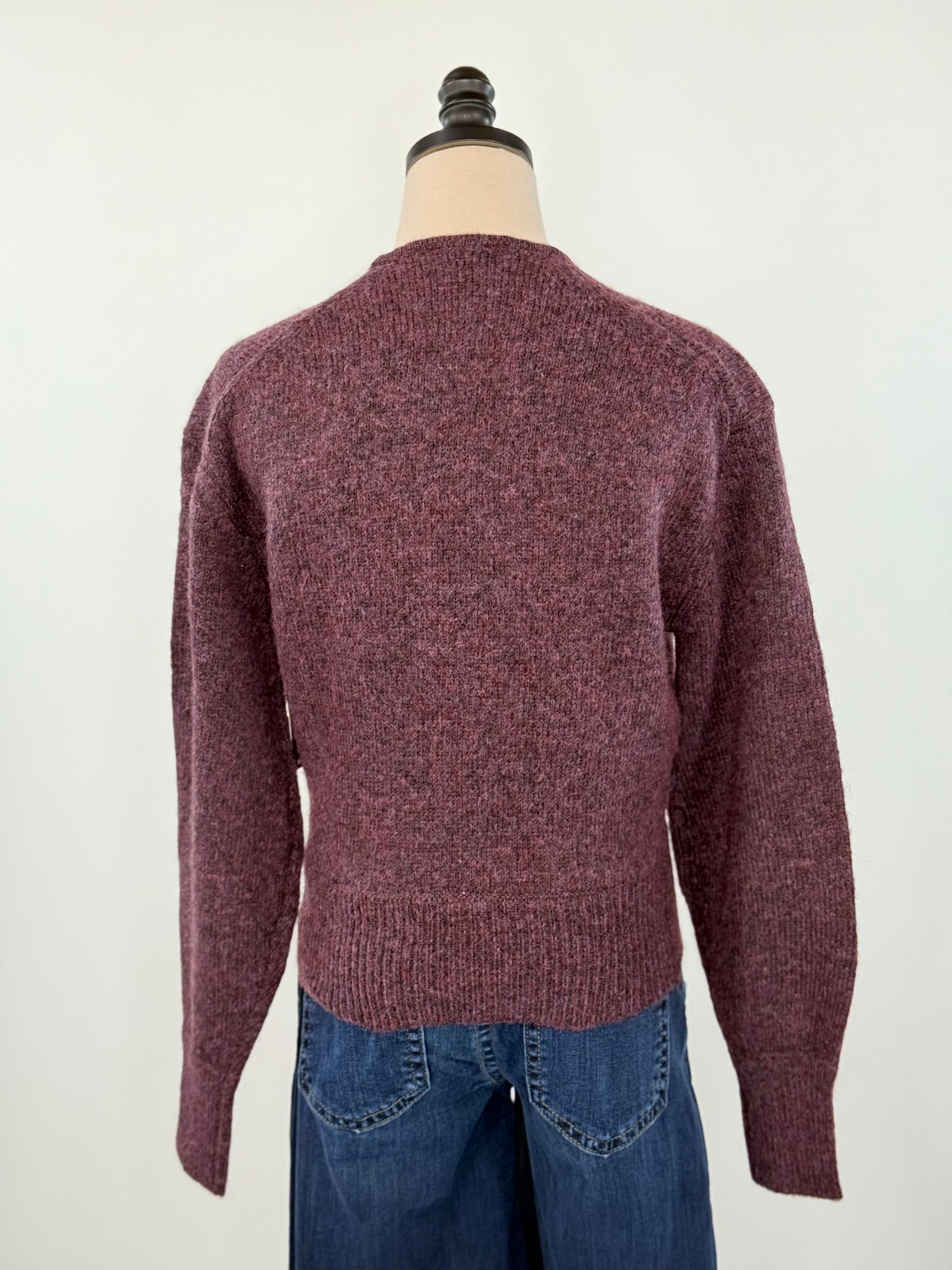 Dalros Wrap Sweater in Plum-131 - Sweaters F/W (June - Nov)-Little Bird Boutique