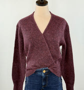 Dalros Wrap Sweater in Plum-131 - Sweaters F/W (June - Nov)-Little Bird Boutique