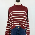 Zoe Sweater in Oxblood-131 - Sweaters F/W (June - Nov)-Little Bird Boutique
