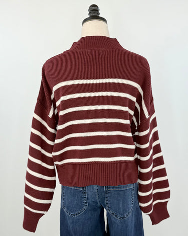 Zoe Sweater in Oxblood-131 - Sweaters F/W (June - Nov)-Little Bird Boutique