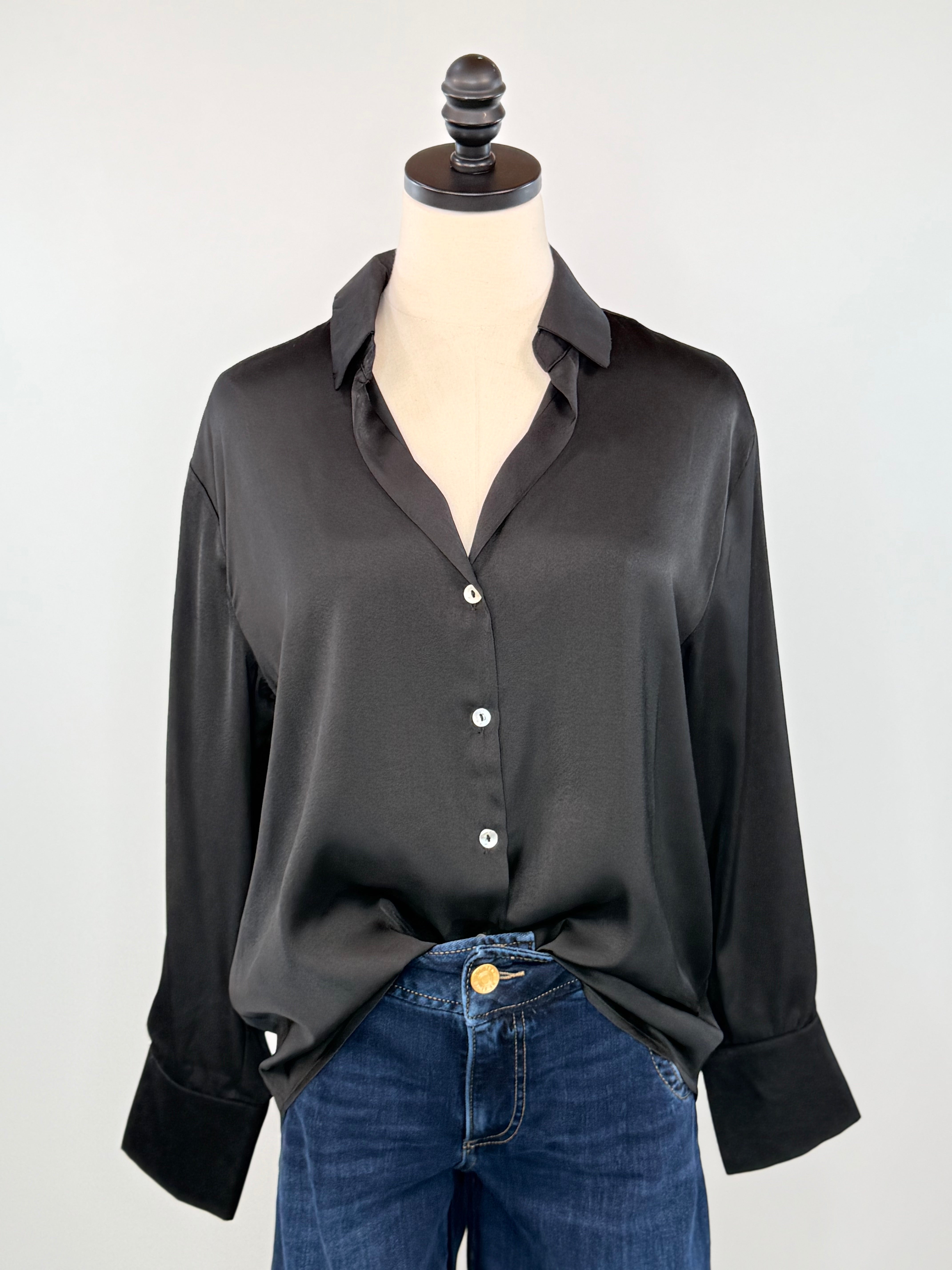 Midnight Muse Top in Black-111 - Woven Top F/W (June- Nov)-Little Bird Boutique