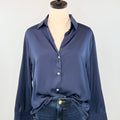 Midnight Muse Top in Navy-111 - Woven Top F/W (June- Nov)-Little Bird Boutique
