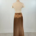Silky Skirt in Camel-231 Skirts-Little Bird Boutique
