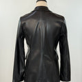 Benedict Faux Leather Blazer in Black-141 Outerwear Coats & Jackets-Little Bird Boutique