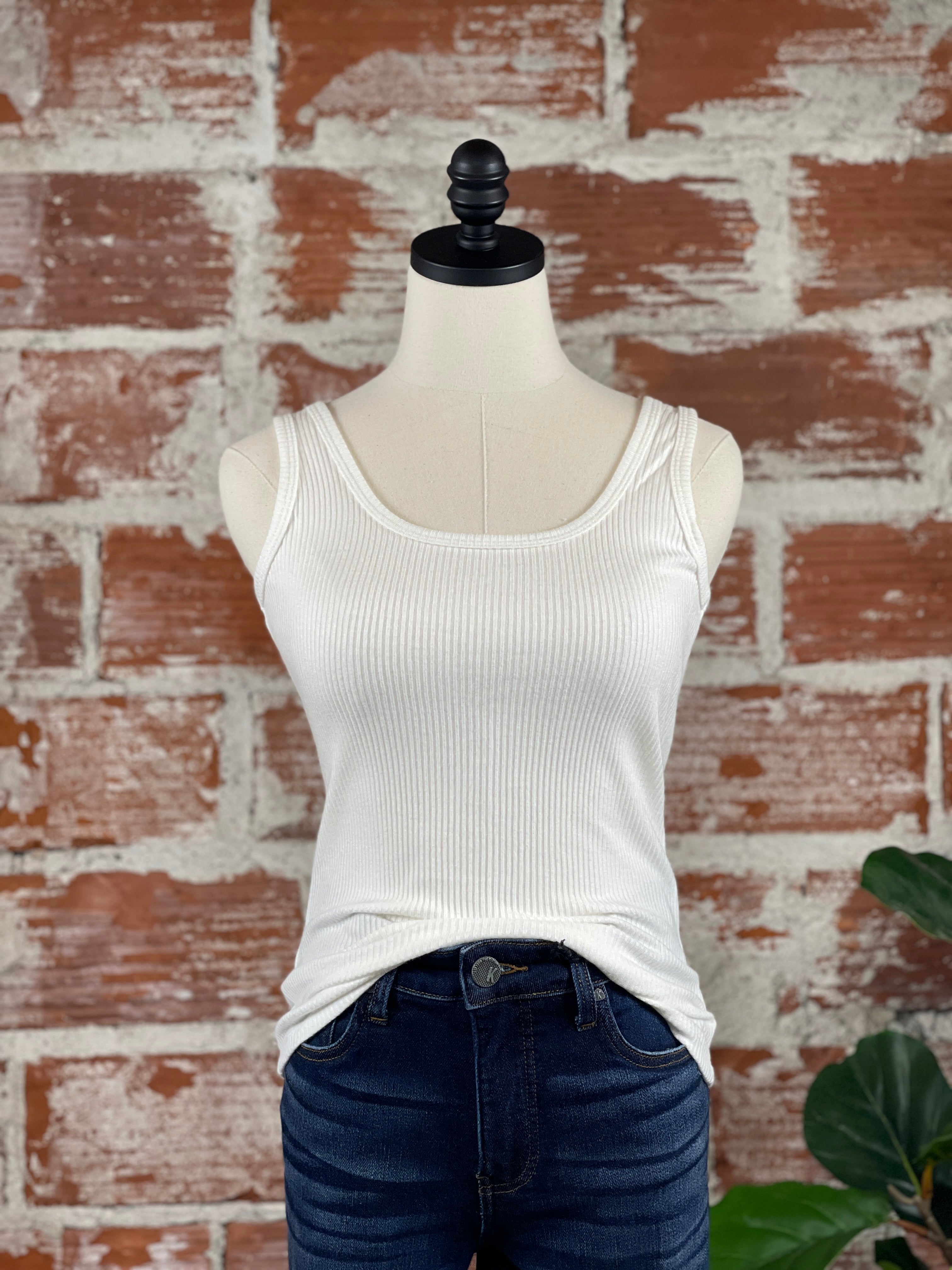 For Everything Reversible Tank in White-122 - Jersey Tops S/S (Jan - June)-Little Bird Boutique
