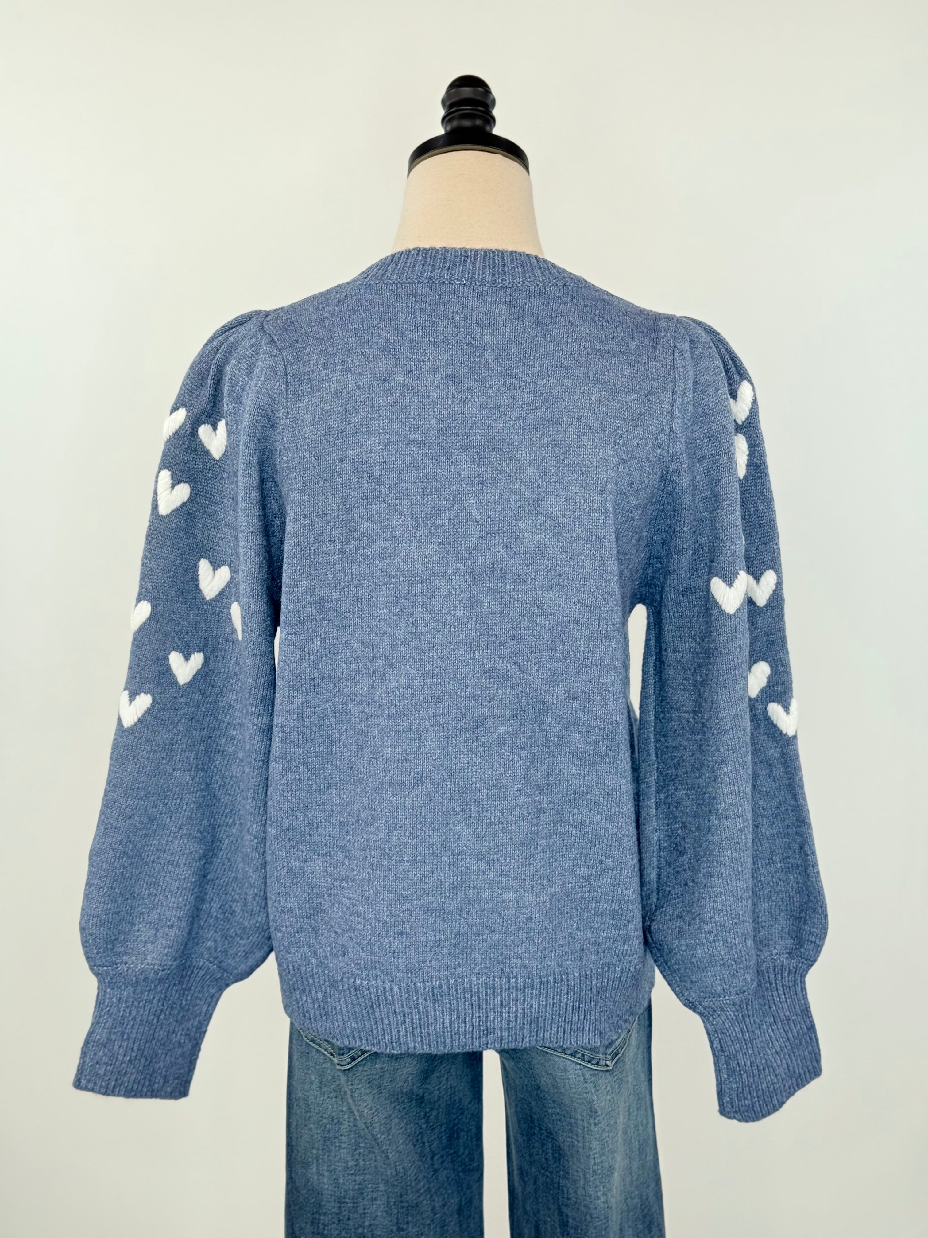 Revello Sweater in Blue-131 - Sweaters F/W (June - Nov)-Little Bird Boutique