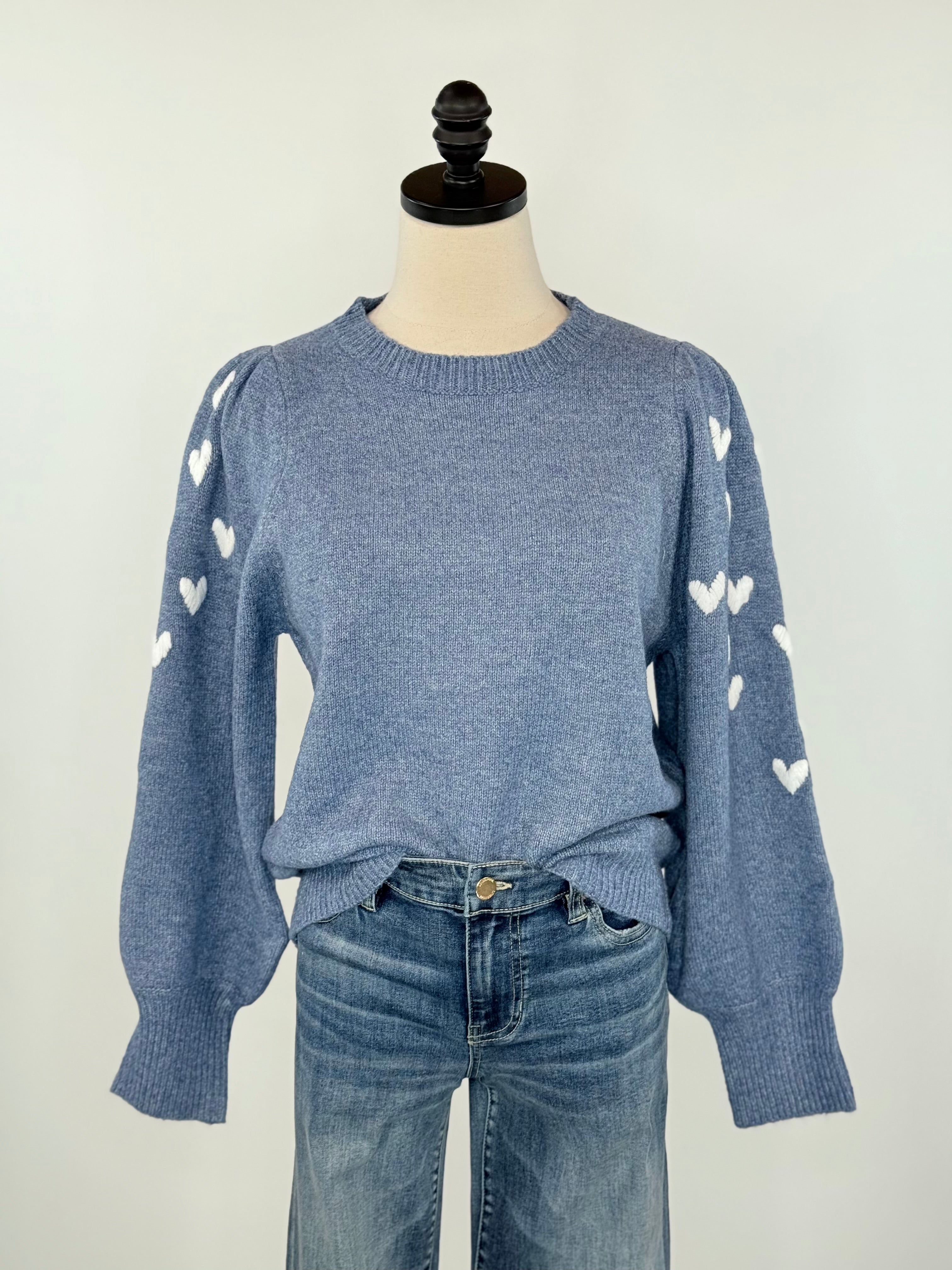 Revello Sweater in Blue-131 - Sweaters F/W (June - Nov)-Little Bird Boutique
