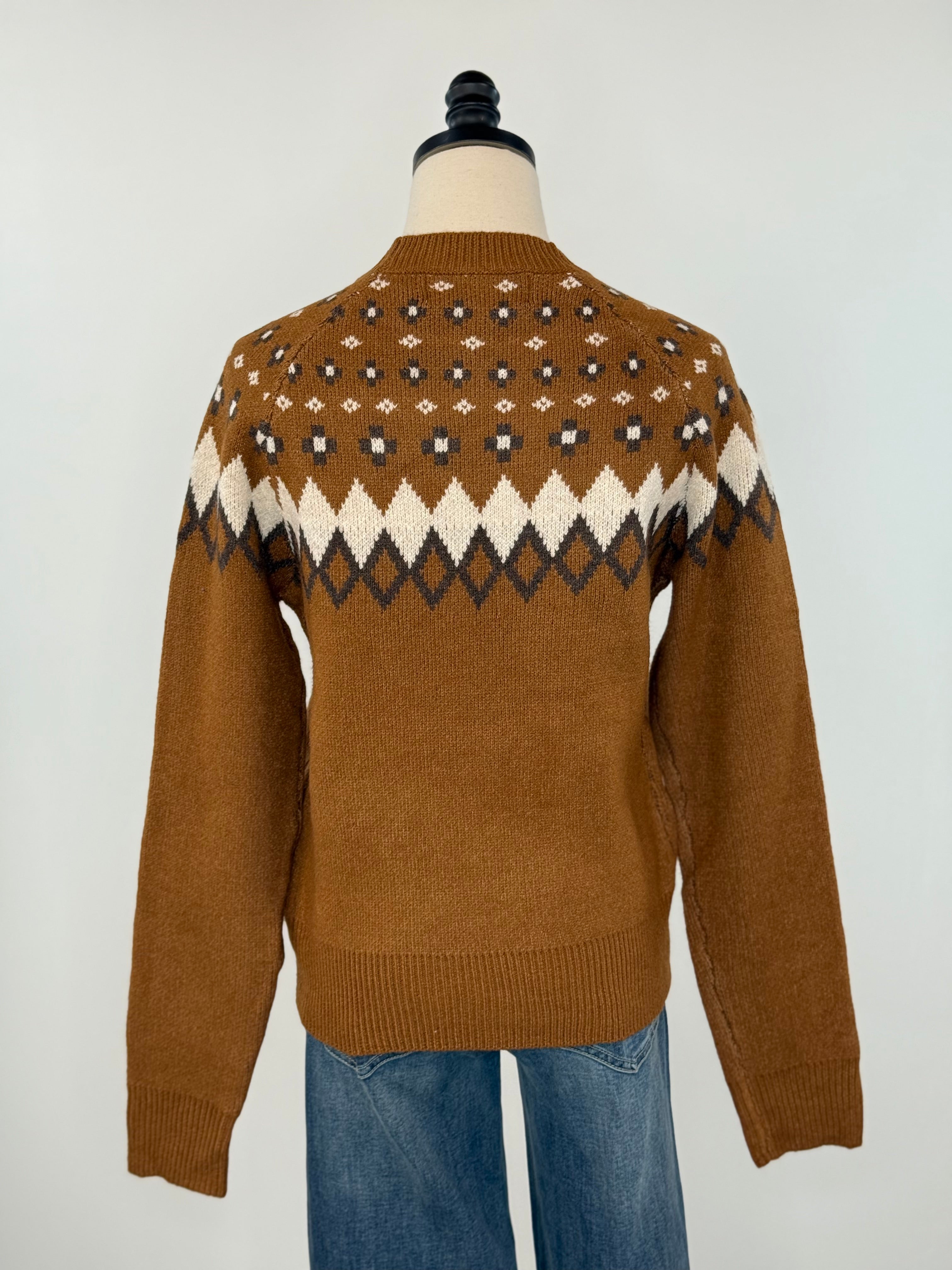 Haverford Sweater in Brown-131 - Sweaters F/W (June - Nov)-Little Bird Boutique