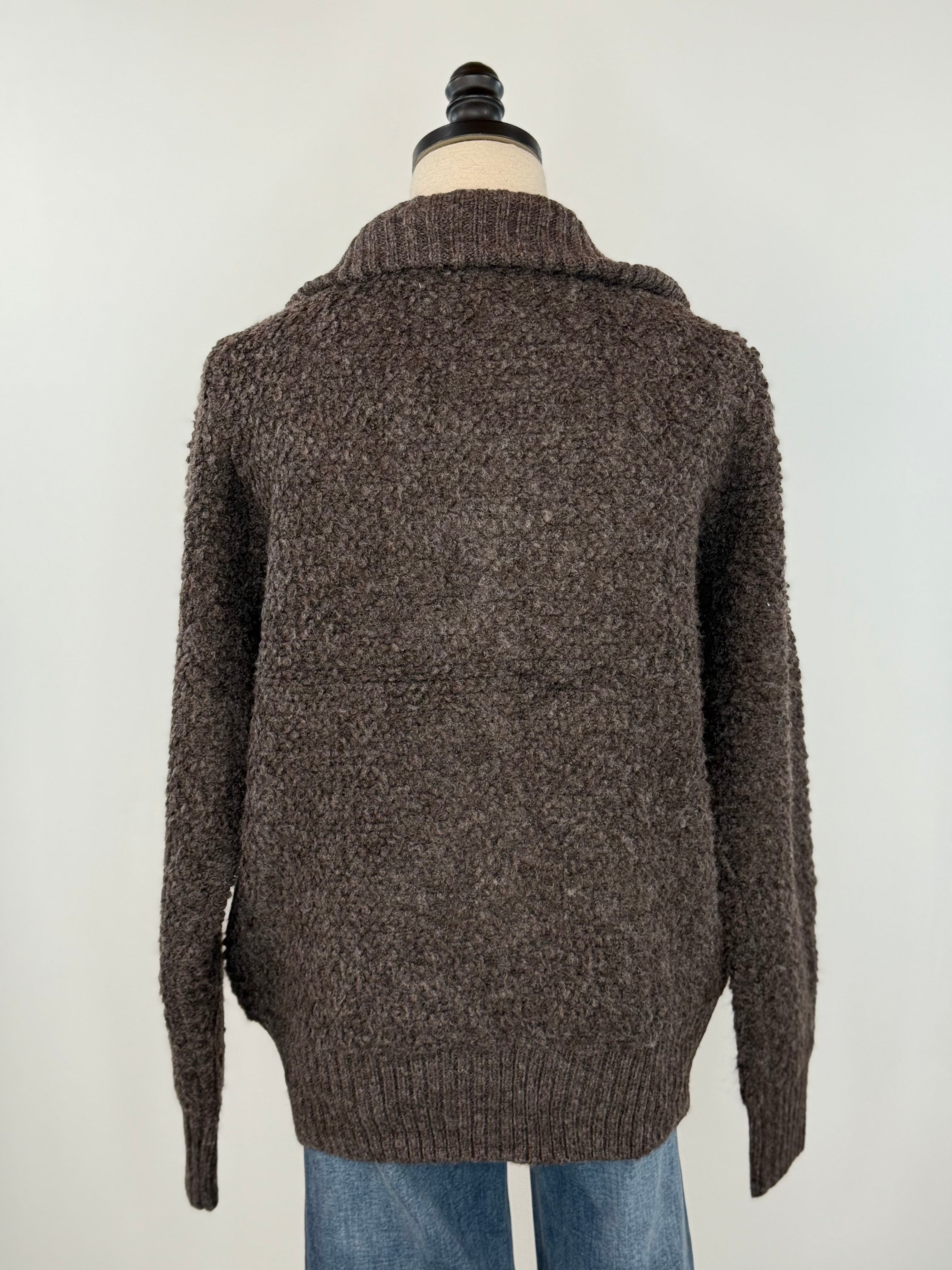 Dolly Sweater in Dark Grey-131 - Sweaters F/W (June - Nov)-Little Bird Boutique