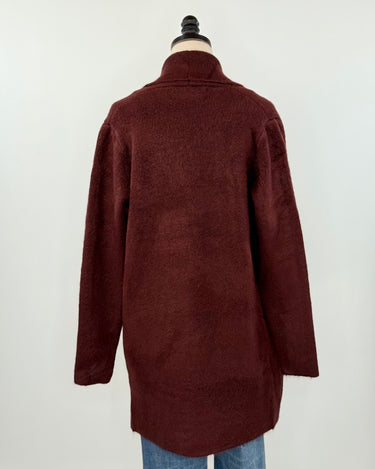 Stockport Jacket in Aubergine-131 - Sweaters F/W (June - Nov)-Little Bird Boutique