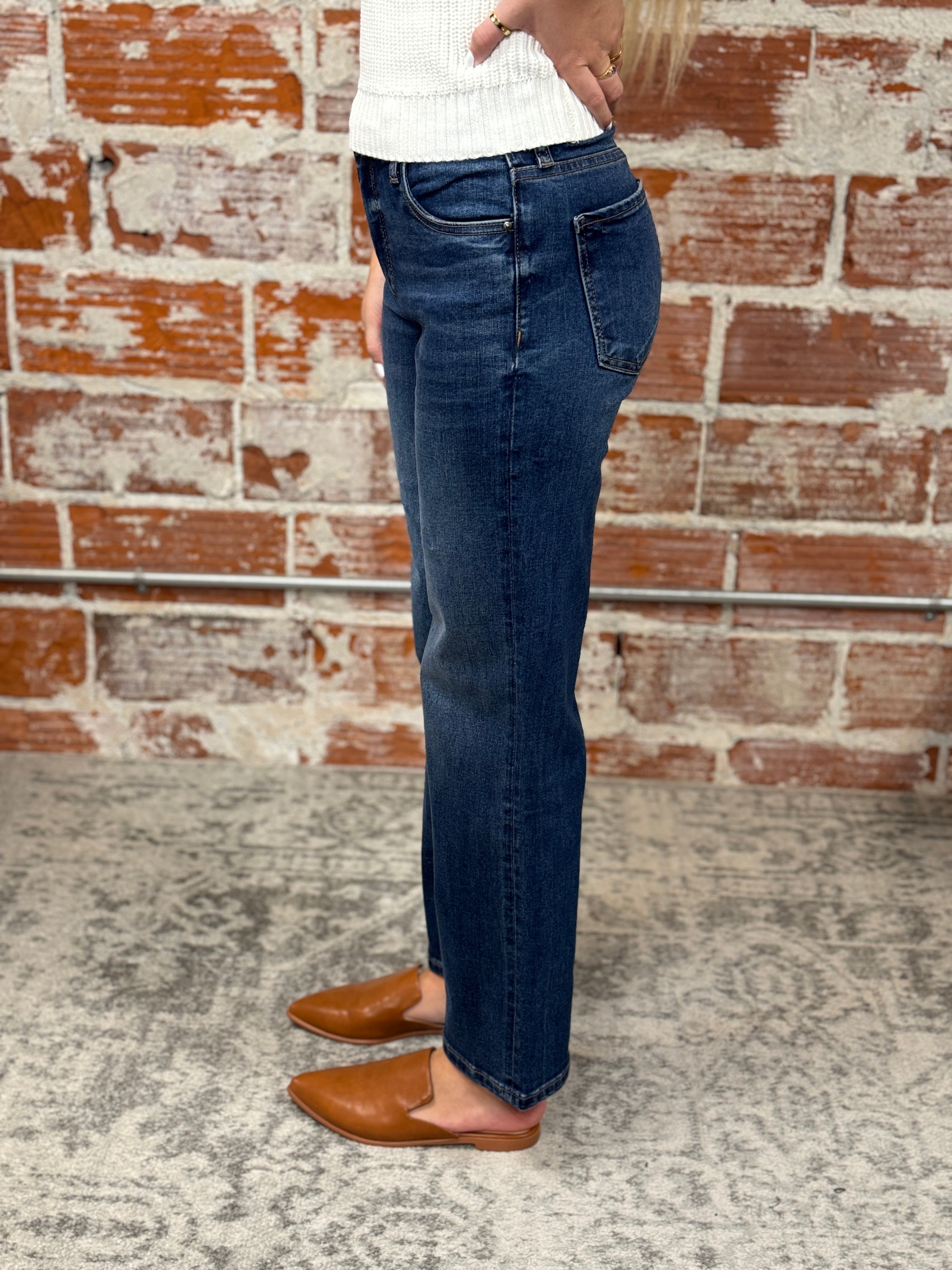 Kut from the Kloth Charlotte Jeans in Resolved Wash-210 Denim-Little Bird Boutique