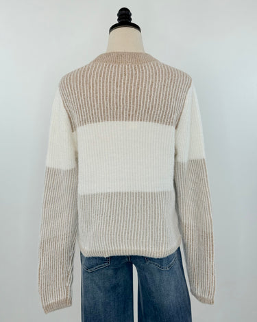 Gentle Fawn Lucille Sweater in Cream and Beige-131 - Sweaters F/W (June - Nov)-Little Bird Boutique