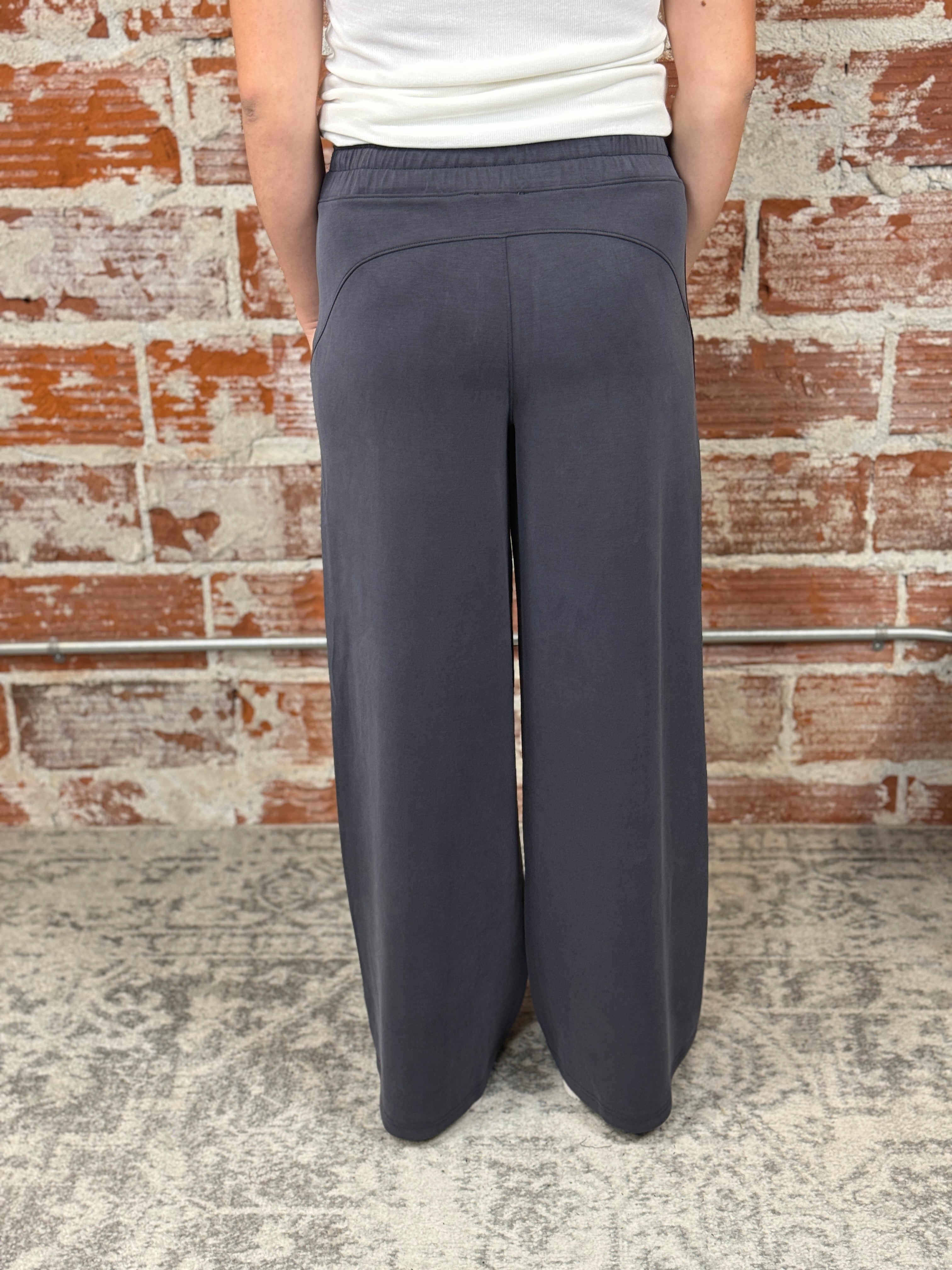 Matty M Raigh Pants in Graphite-220 Pants-Little Bird Boutique