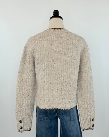 Cozy Chalet Cardigan Oat-131 - Sweaters F/W (June - Nov)-Little Bird Boutique