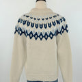 Apricot Fair Isle Sweater in Stone and Navy-131 - Sweaters F/W (June - Nov)-Little Bird Boutique
