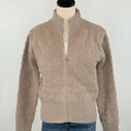 Apricot 3D Zip Sweater in Brown-131 - Sweaters F/W (June - Nov)-Little Bird Boutique