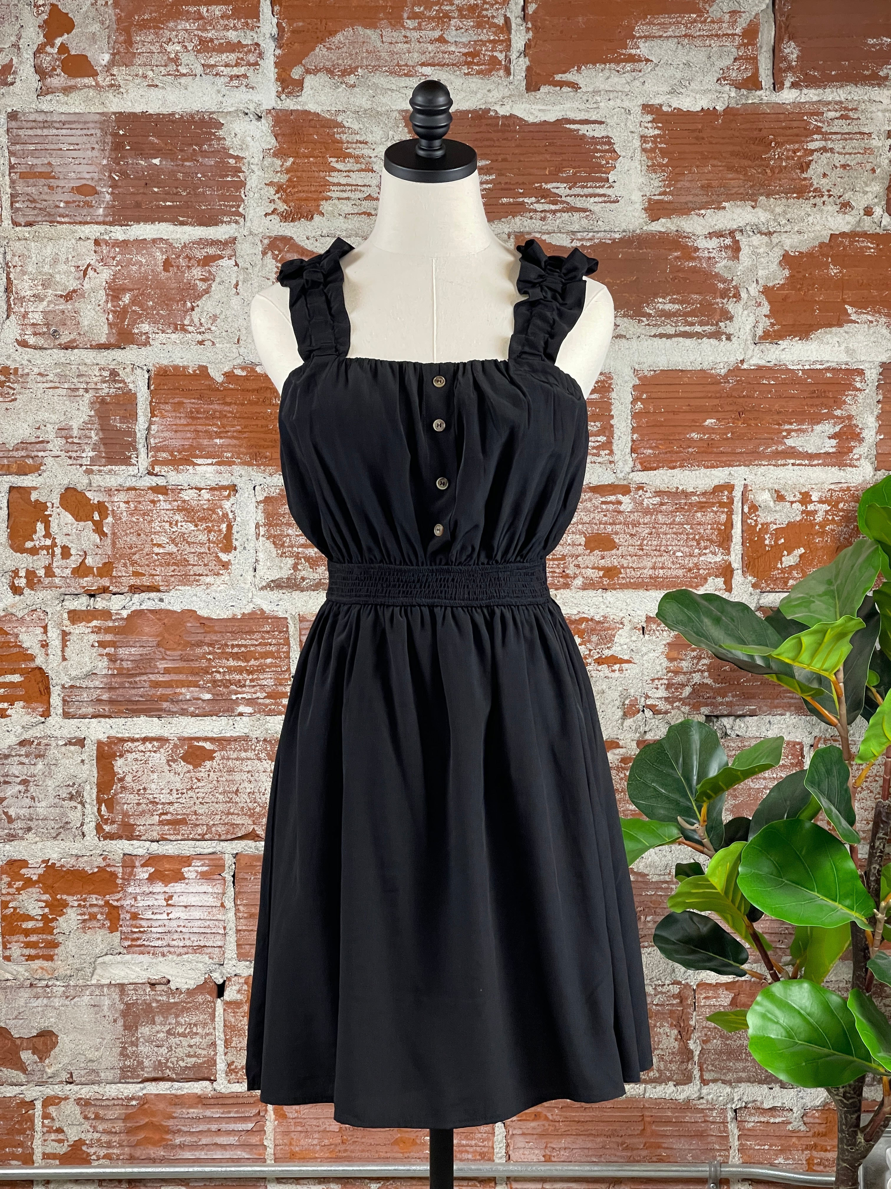 Good Times Dress in Black-151 Dresses - Short-Little Bird Boutique
