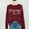 Z Supply Sienna Merry Sweater in Merlot-133 - Sweaters (Holiday)-Little Bird Boutique