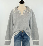 Aspen Chill Sweater in Grey-131 - Sweaters F/W (June - Nov)-Little Bird Boutique