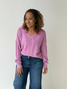 Thread and Supply Harriet Sweater in Lavender-132 - Sweaters S/S (Dec - May)-Little Bird Boutique