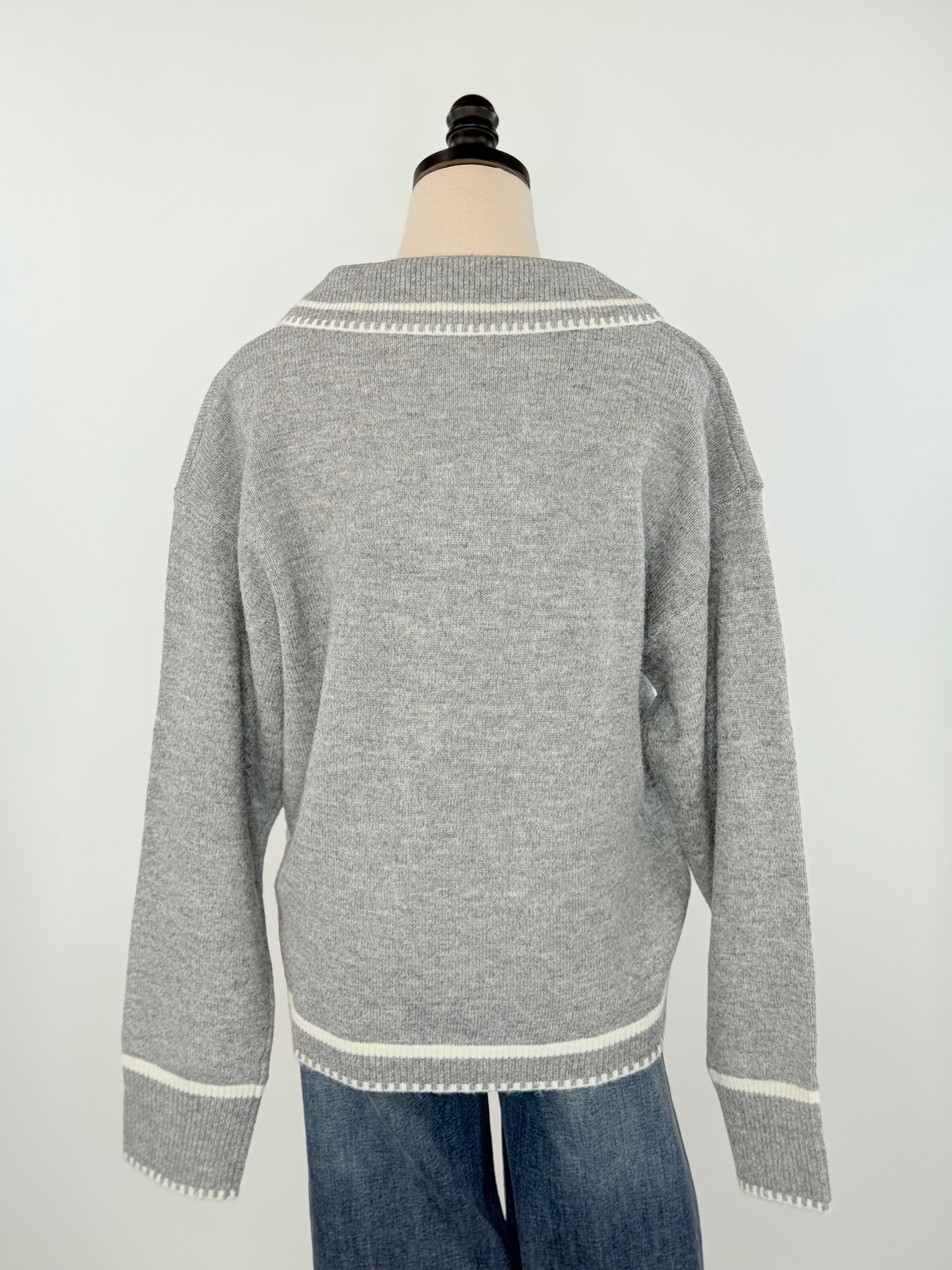 Aspen Chill Sweater in Grey-131 - Sweaters F/W (June - Nov)-Little Bird Boutique