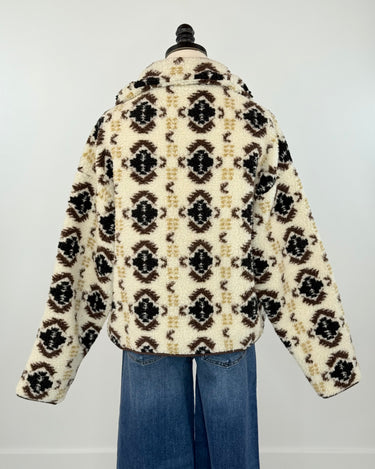 Sierra Sunrise Sherpa Jacket-141 Outerwear Coats & Jackets-Little Bird Boutique