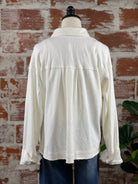 Libby Jacket in Off White-142 Sweatshirts & Hoodies-Little Bird Boutique